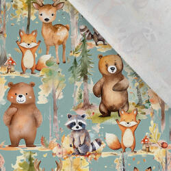 Takoy Prémium pamut NELA erdei állatok kalandjai sötét menta