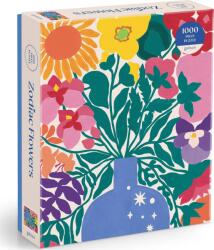 Galison - Puzzle Flori zodiacale - 1 000 piese Puzzle