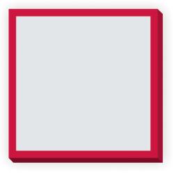  Képkeret (piros) (FALRA MÁGNESES HÁTLAPPAL)