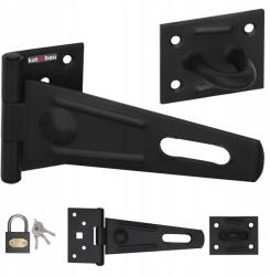 KOTARBAU Balamale acoperite din oțel galvanizat negru cu lacăt 150x45 (ZSY2473)