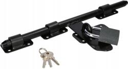 Kotarbau Zăvor 340mm ușă garaj cu lacăt - Culoare negru (ZSY0981)