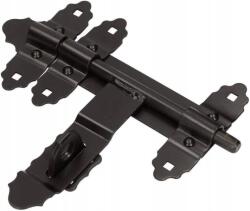 Kotarbau Zăvor de poartă garaj ușă deadbolt retro oțel negru 200 mm (0553)