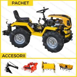 PROGARDEN Campo T18 ACC, Minitractor G2 4x4, 18CP, benzina, hidraulica fata-spate, roti 6.00-12,