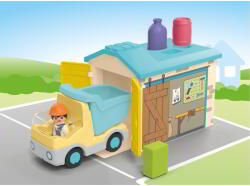 Playmobil 71686 Junior - Építkező Teherautó Rendező Garázzsal Építőjáték