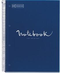 Miquelrius Emotions Caiet cu spirale A4 PP 5x24 plat linia navy (A152381121)