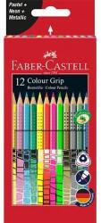 Faber-Castell Grip color neon/pasztell/metál creion set 12 culoare (P3033-1785)