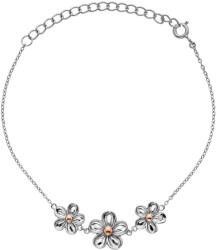 Hot Diamonds Bratara din argint cu flori Uita-ma nu DL596