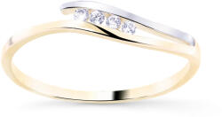 Cutie Diamonds Gyönyörű kétszínű arany gyűrű gyémántokkal DZ8026-00-X-1 57 mm