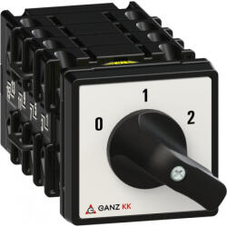 Ganz Ganz motorkapcsoló, fogantyús kézikapcsoló 20A, Dahlander tekercselésű motorhoz két fordulatszámra IP44 (KK0-20-6013) (1AC6013AA00M40)