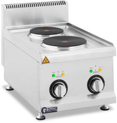 Royal Catering Elektromos tűzhely - 4, 6 kW - 2 főzőlap - asztali készülék - Royal Catering (RCES-40/700-2B)