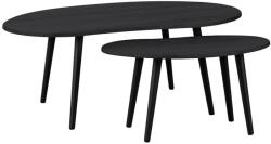 EGLO 424047 - KÉSZLET 2x Kisasztal ALORAN fekete 424047 (EG424047)
