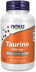 NOW Taurine 500 mg - 100 Veg Capsules