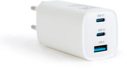 Delight Hálózati Adapter USB + Type-C PD45W gyorstöltéssel - fehér (55060) - tipparuhaz