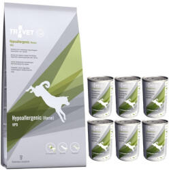 TROVET TROVET HPD hipoallergén ló kutyának 10kg + 6xTROVET HPD hipoallergén lókonzervdoboz 400g