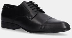 Calvin Klein pantof DERBY CAP TOE barbati, culoarea negru, HM0HM01540 9BYH-OBM0ZA_99X (HM0HM01540)