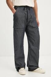 G-Star RAW pantaloni de bumbac culoarea albastru marin, drept, D25352-D539 9BYH-SJM0HU_59X