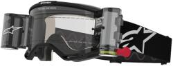 Alpinestars Vision 5 Corp ROLL-OFF Wide Vision motokrossz szemüveg fekete, átlátszó plexivel