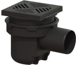 KESSEL padlóösszefolyó cm fekete 51101 (51101)