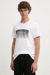 G-Star tricou bărbați, culoarea alb, cu imprimeu, D25092-C812 9BYH-TSM16A_00X (D25092.C812)