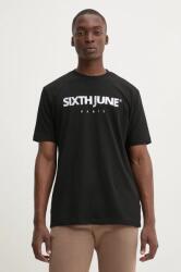 Sixth June tricou barbati, culoarea negru, cu imprimeu, 23613 9BYH-TSM1GS_99X (23613)