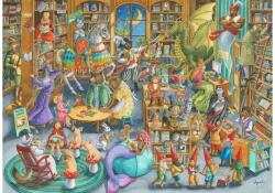 Ravensburger 12000489 - Éjszaka a könyvtárban - 1000 db-os puzzle (12000489)