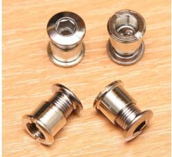 Spyral lánckerék csavar szett 4 karos hajtóműhöz, M8x8, 5 mm, acél, ezüst színű