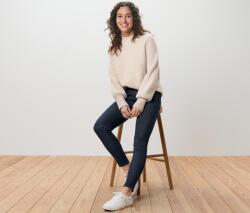 Tchibo Női bélelt leggings, farmerhatású, sötétkék Sötétkék denim XL 48/50