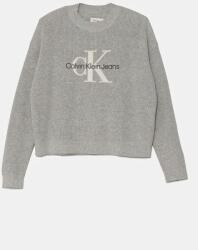 Calvin Klein gyerek pamut pulóver szürke, könnyű, IG0IG02647 - szürke 152