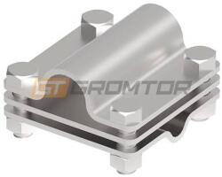 GROMTOR Keresztösszekötő L-65, köracélhoz, laposvezetőkhöz és 20mm rúdhoz, rozsdamentes acél V4A, 65x65mm (111315) (111315)