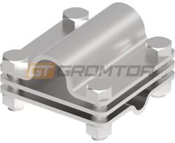 GROMTOR Keresztösszekötő L-65, köracélhoz, laposvezetőkhöz és 20mm rúdhoz, rozsdamentes acél V2A, 65x65mm (111313) (111313)