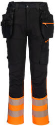 Portwest DX4 Hi-Vis nadrág lezippzározható lengőzsebbel (PW-DX457YBR44)