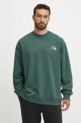 Quiksilver felső Dna Bubble Logo Crew zöld, férfi, nyomott mintás, AQYFT03375 - zöld L