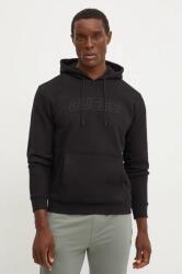 GUESS felső ALDWIN fekete, férfi, sima, kapucnis, Z4YQ12 K9V31 - fekete XL