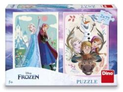 Dino Puzzle 2 in 1 - Anna si Elsa (2 x 77 piese) Puzzle