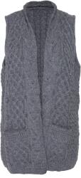 Czech Wool company s. r. o Női gyapjú mellény Vlnka - sötétszürke ruházat méretei L