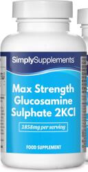 SimplySupplements Max Strength Glükozamiszulfát 2KCI , 180 tabletta