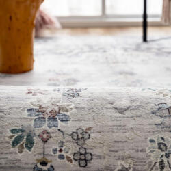 Taleta Szürke-Kék Vintage Stílusú Beltéri Padlószőnyeg - 160 x 230 cm, Tartós és Dekoratív