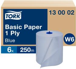 Tork általános tekercses kéztörlő papír, W6 1 rétegű, kék, 250m SCA130008