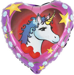  Fólia lufi 18" 45cm Unikornis, szív (LUFI921104)