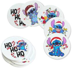 Nyomtatott fa tábla - Stitch karácsonyi szett 5db/csomag - kosarbolt