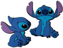  Nyomtatott dekorkarton - Stitch figura 2db/csomag - kosarbolt