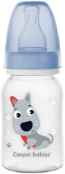Canpol babies Keskeny nyakú cumisüveg CUTE ANIMALS 120 ml (CB11-851)