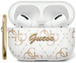 Guess GUA3PG4GPH husă AirPods 3 albă cu cârlig 4G (GUA3PG4GPH)