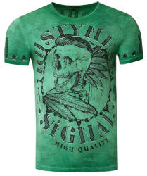RUSTY NEAL tricou bărbătesc 15260 potrivire regulată Verde inchis L