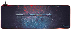 A4Tech Mousepad Spacer Gaming, RGB-PICT, 900x300mm, Cauciuc si Textil , Iluminare RGB (SP-PAD-GAME-RGB-PICT) Mouse pad