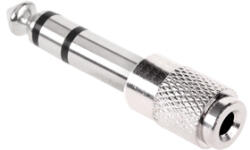 Compatibil Adaptor Jack 3.5mm Mama - Jack 6.3mm Tata Stereo, Metal (AJ3J6AST)