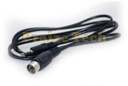 Compatibil Cablu Jack 3.5 Stereo Tata - DIN 5 Pini Tata, 1.5m Lungime , Cablu MIDI pentru Aparatele Hifi Vechi (CJDIN15)