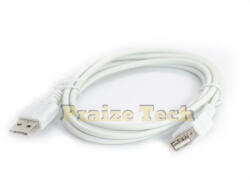 Compatibil Cablu USB A Tata-Mama Alb, Versiune 2.0, 1.5 M Lungime , Prelungitor Extensie USB Tip Mama Tata (CUTAA1)