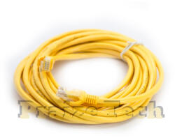 Compatibil Cablu UTP Retea, 5m Lungime, Galben, Ethernet Cat 5e (CUTP5G)