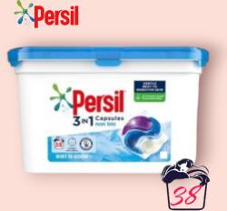 Persil 3in1 NON BIO Sensitive универсални капсули за пране 38 бр - за бебешка и чувствителна кожа